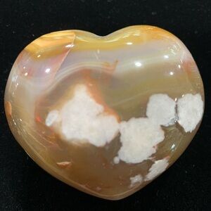 Flower Agate Heart